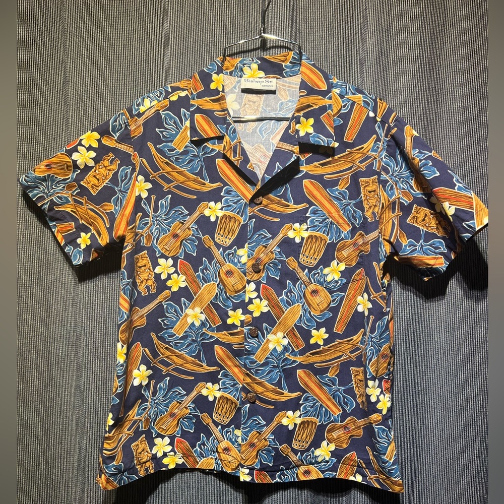 Bishop St. Boy size 16 printed cotton button down